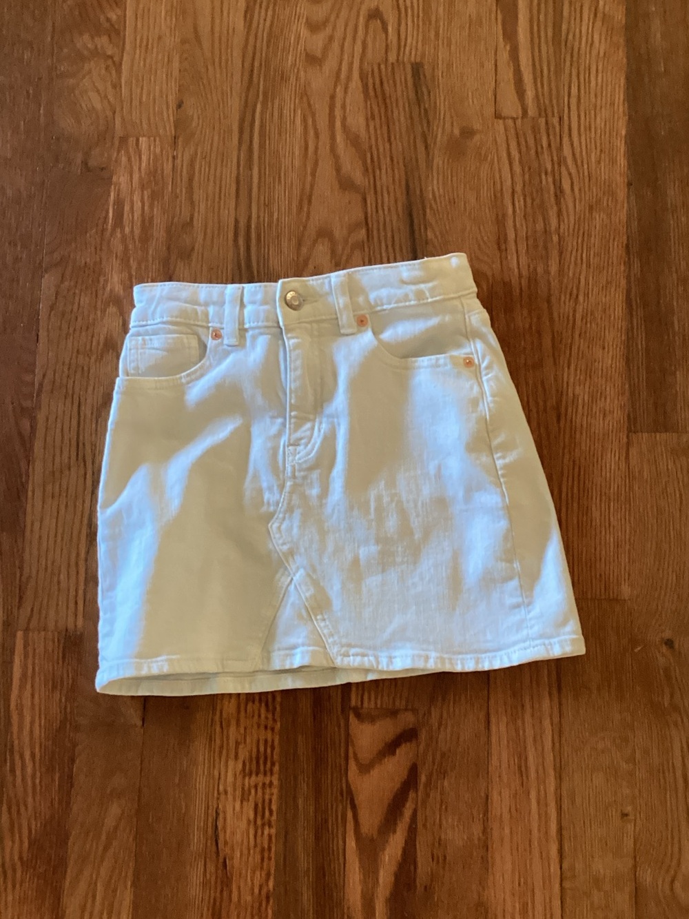 GAP White Denim Mini Skirt